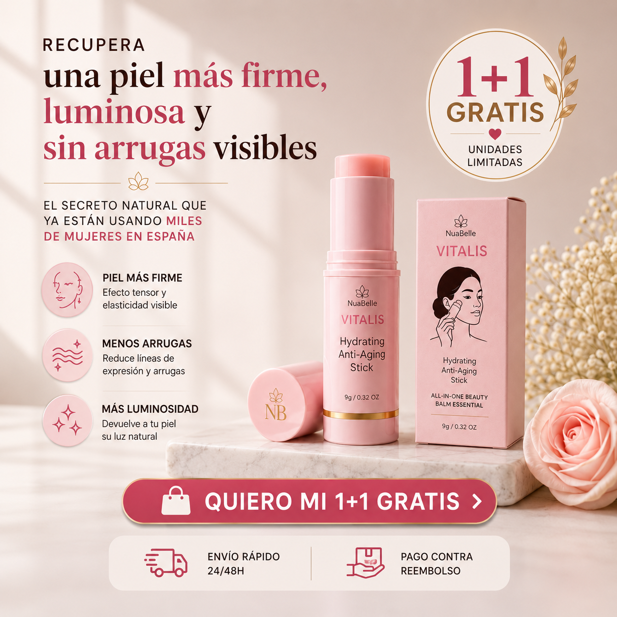 Bálsamo Hidratante De Colágeno Para Arrugas De VITALIS